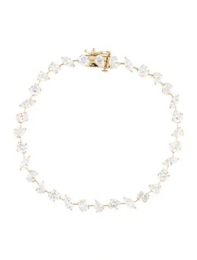 Pre-owned Bracelet 14k 5.61ctw Lab Grown Diamond Link , 6.5" In Multi