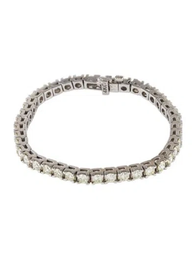 Pre-owned Bracelet 14k 5.74ctw Diamond Tennis , 6.25" In Multi