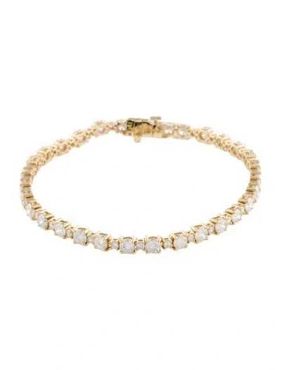 Pre-owned Bracelet 14k 5.80ctw Diamond Tennis , 7" In Multi