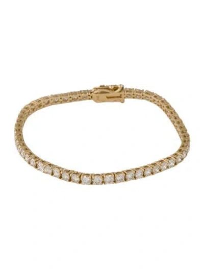 Pre-owned Bracelet 14k 5.83ctw Diamond Tennis Link , 7" In Multi