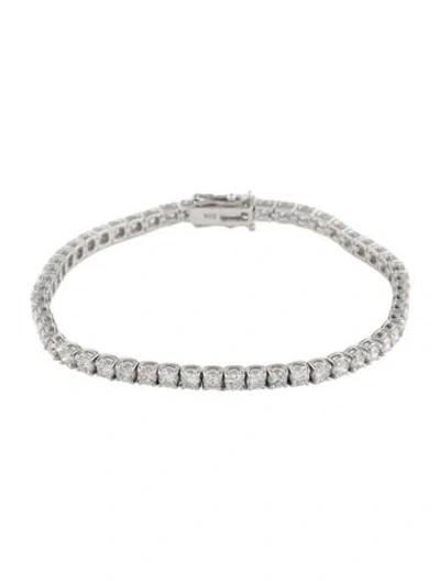 Pre-owned Bracelet 14k 5.84ctw Lab-grown Diamond Tennis , 7" In Multi