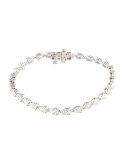 Pre-owned Bracelet 14k 6.00ctw Lab-grown Diamond Link , 6.75" In Multi