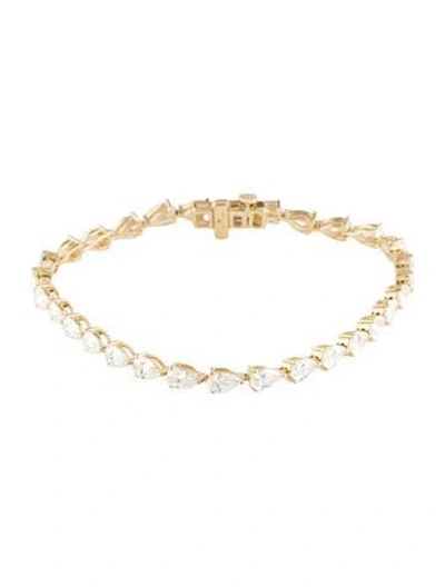 Pre-owned Bracelet 14k 6.00ctw Lab-grown Diamond Tennis , 6.5" In Multi