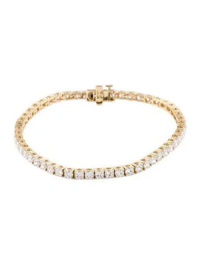 Pre-owned Bracelet 14k 6.00ctw Lab-grown Diamond Tennis , 6.75" In Multi
