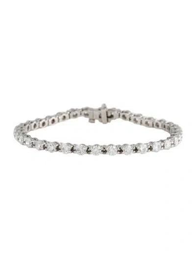 Pre-owned Bracelet 14k 6.00ctw Lab-grown Diamond Tennis , 7" In Multi
