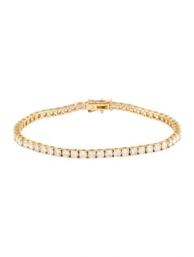 Pre-owned Bracelet 14k 6.03ctw Diamond Tennis , 7" In Multi