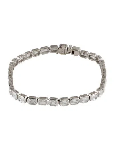 Pre-owned Bracelet 14k 6.04ctw Diamond Link , 6.75" In Multi