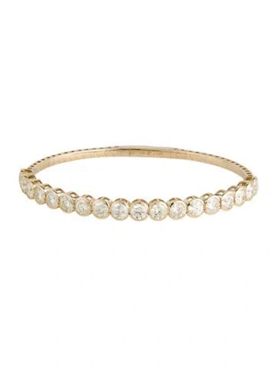 Pre-owned Bracelet 14k 6.05ctw Diamond Bangle , 6.75" In Multi