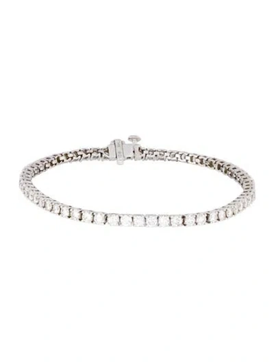 Pre-owned Bracelet 14k 6.06ctw Diamond Tennis , 7" In Multi