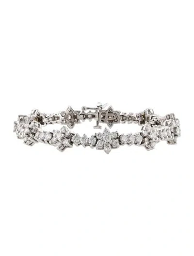 Pre-owned Bracelet 14k 6.0ctw Diamond Link , 6.25" In Multi