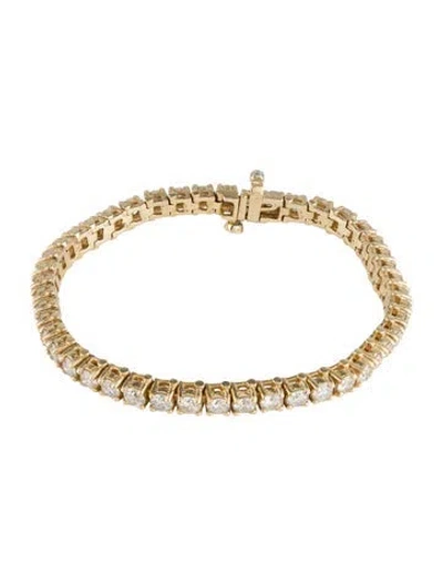 Pre-owned Bracelet 14k 6.0ctw Diamond Tennis , 6.75" In Multi