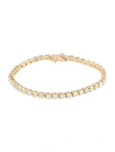 Pre-owned Bracelet 14k 6.16ctw Diamond Tennis , 6.75" In Multi