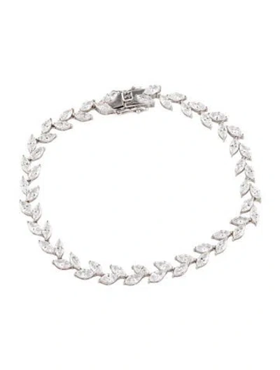 Pre-owned Bracelet 14k 6.43ctw Lab-grown Diamond Link , 7" In Multi