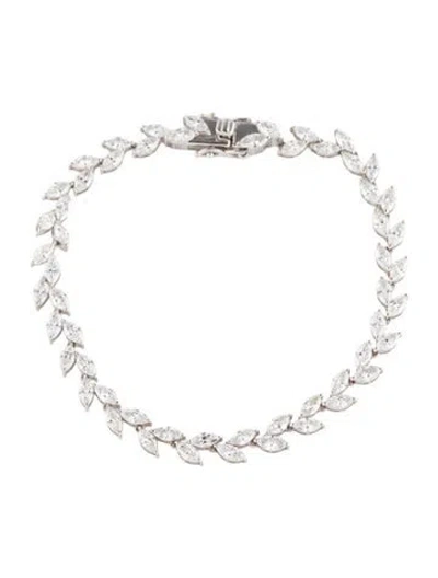 Pre-owned Bracelet 14k 6.43ctw Lab-grown Diamond Link , 7" In Multi