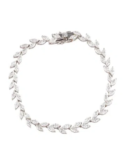 Pre-owned Bracelet 14k 6.43ctw Lab-grown Diamond Link , 7" In Multi