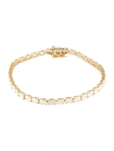 Pre-owned Bracelet 14k 6.45ctw Lab-grown Diamond Tennis , 7" In Multi