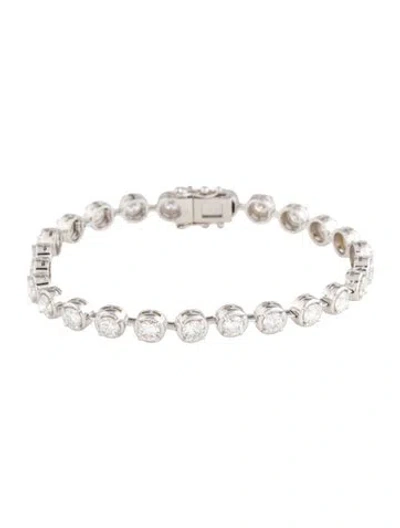 Pre-owned Bracelet 14k 6.50ctw Lab-grown Diamond Tennis , 6.75" In Multi