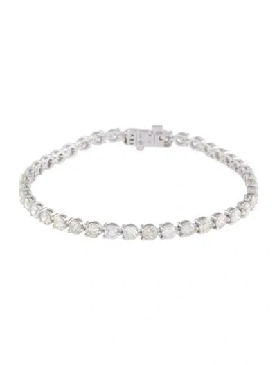 Pre-owned Bracelet 14k 6.65ctw Diamond Tennis , 7" In Multi