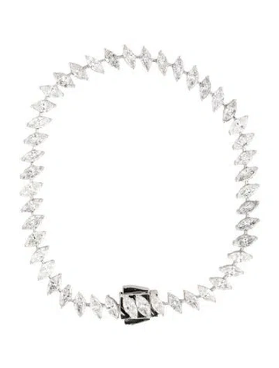 Pre-owned Bracelet 14k 6.67ctw Lab-grown Diamond Link , 7.25" In Multi