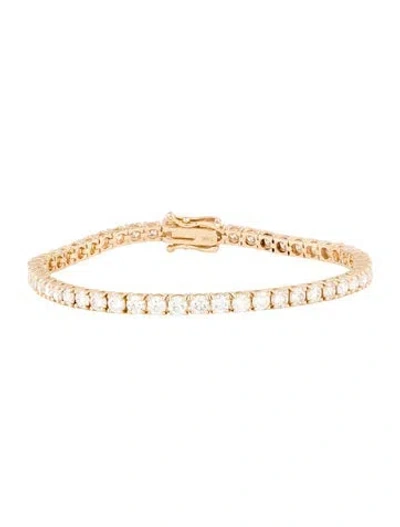 Pre-owned Bracelet 14k 6.75ctw Diamond Tennis , 7" In Multi