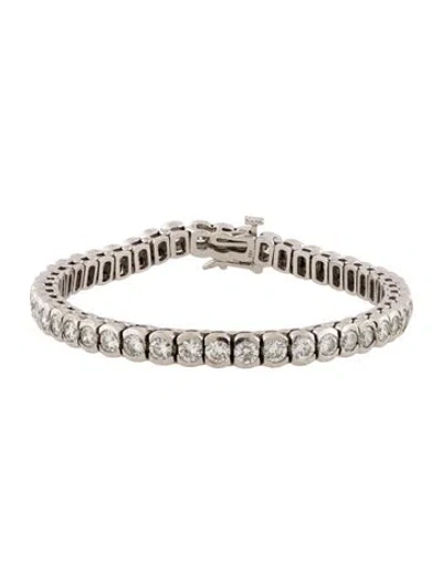 Pre-owned Bracelet 14k 6.77ctw Diamond Tennis , 6.25" In Multi