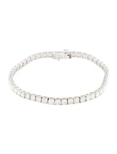 Pre-owned Bracelet 14k 6.80ctw Diamond Tennis , 7" In Multi