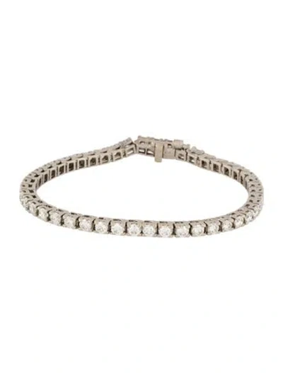 Pre-owned Bracelet 14k 6.9ctw Diamond Tennis , 7" In Multi