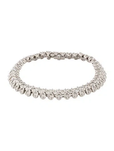 Pre-owned Bracelet 14k 7.00ctw Diamond Link , 6.75" In Multi