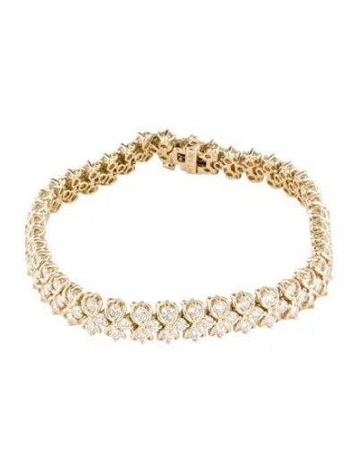 Pre-owned Bracelet 14k 7.00ctw Diamond Link , 6.75" In Multi