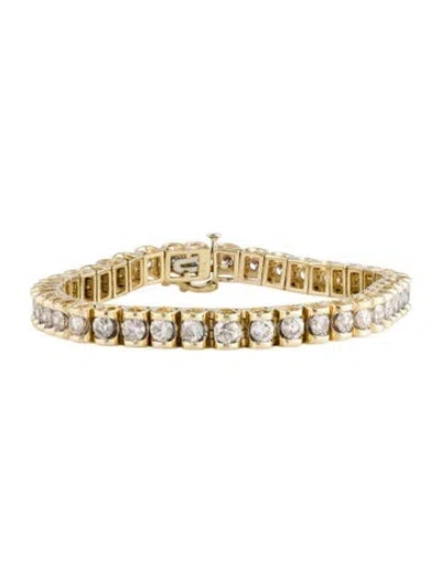 Pre-owned Bracelet 14k 7.00ctw Diamond Link , 7" In Multi