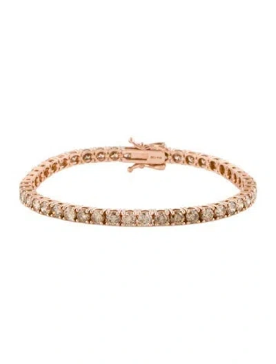 Pre-owned Bracelet 14k 7.00ctw Diamond Tennis , 6.5" In Multi