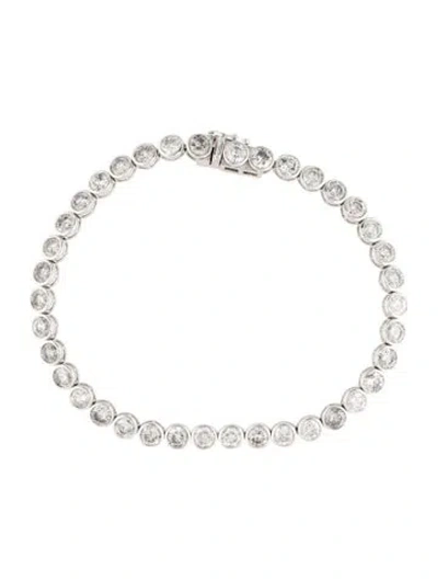 Pre-owned Bracelet 14k 7.00ctw Diamond Tennis , 6.75" In Multi