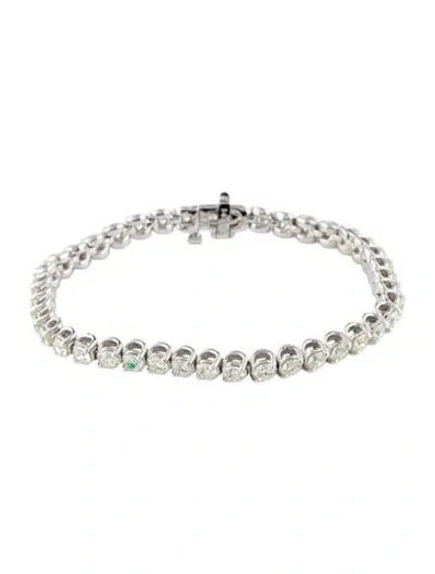 Pre-owned Bracelet 14k 7.00ctw Diamond Tennis , 6.75" In Multi
