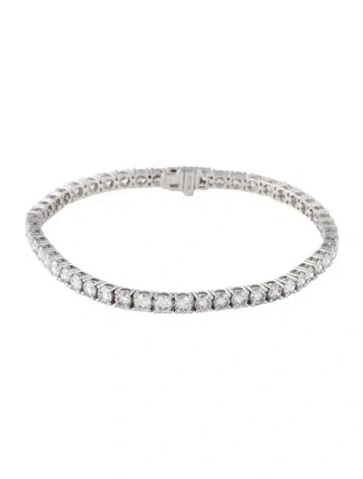 Pre-owned Bracelet 14k 7.00ctw Lab Grown Diamond Tennis , 6.75" In Multi