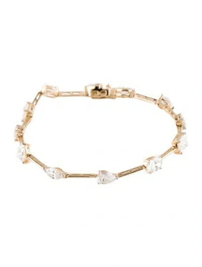 Pre-owned Bracelet 14k 7.00ctw Lab-grown Diamond Link , 7" In Multi