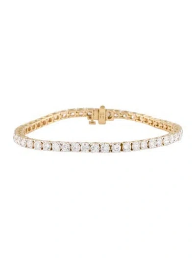 Pre-owned Bracelet 14k 7.00ctw Lab-grown Diamond Tennis , 6.75" In Multi