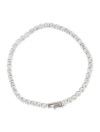 Pre-owned Bracelet 14k 7.00ctw Lab-grown Diamond Tennis , 6.75" In Multi