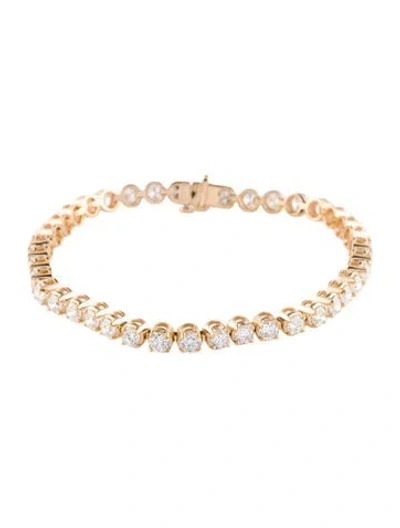 Pre-owned Bracelet 14k 7.00ctw Lab-grown Diamond Tennis , 7" In Multi