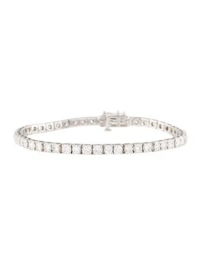Pre-owned Bracelet 14k 7.00ctw Lab-grown Diamond Tennis , 7" In Multi