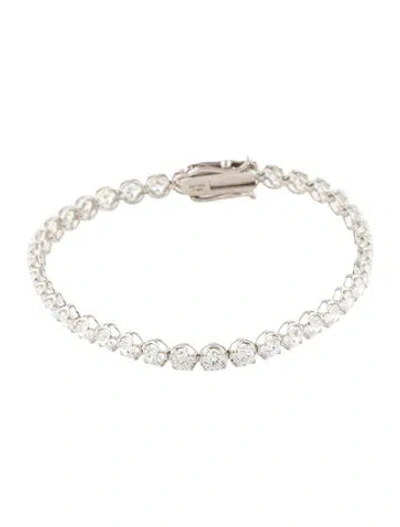 Pre-owned Bracelet 14k 7.00ctw Lab-grown Diamond Tennis , 7" In Multi