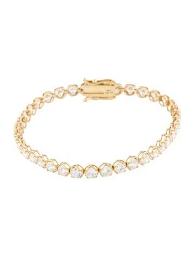 Pre-owned Bracelet 14k 7.00ctw Lab-grown Diamond Tennis , 7" In Multi