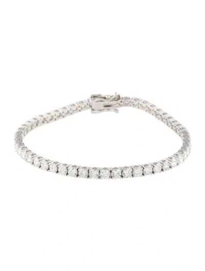 Pre-owned Bracelet 14k 7.00ctw Lab-grown Diamond Tennis , 7" In Multi