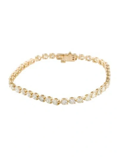 Pre-owned Bracelet 14k 7.04ctw Diamond Tennis , 7" In Multi
