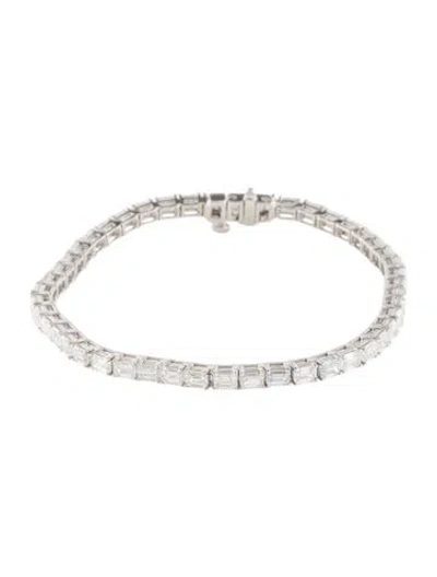 Pre-owned Bracelet 14k 7.05ctw Lab-grown Diamond Link , 7" In Multi