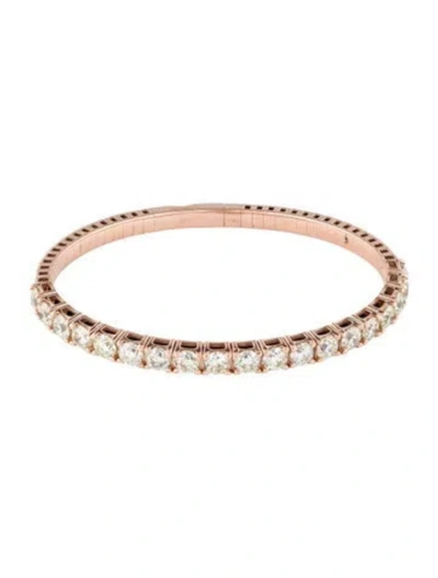 Pre-owned Bracelet 14k 7.06ctw Diamond Bangle , 7" In Multi