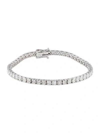 Pre-owned Bracelet 14k 7.0ctw.diamond Tennis , 6.75" In Multi
