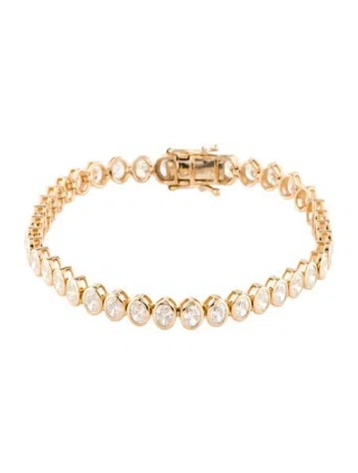 Pre-owned Bracelet 14k 7.20ctw Lab-grown Diamond Tennis , 7" In Multi