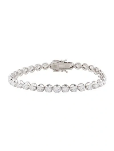 Pre-owned Bracelet 14k 7.25ctw Lab-grown Diamond Tennis , 7" In Multi