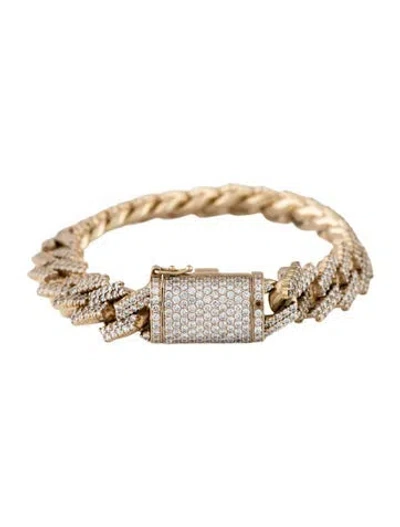 Pre-owned Bracelet 14k 7.33ctw Diamond Link , 8" In Multi