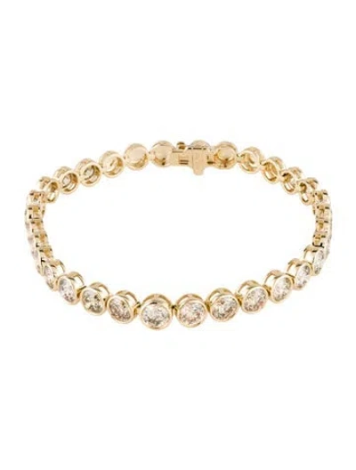 Pre-owned Bracelet 14k 7.46ctw Diamond Tennis , 6.75" In Multi